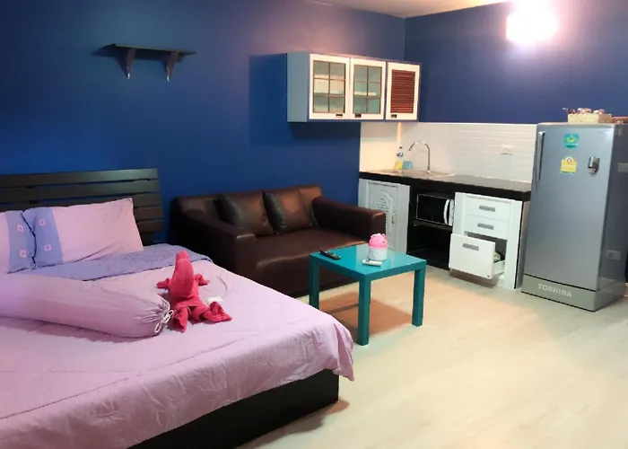 ห้องพักรายวันเมืองทองธานีตึกc5 *